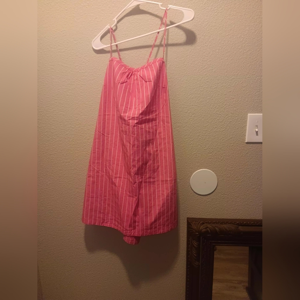 Pink Striped Women's Nightgown